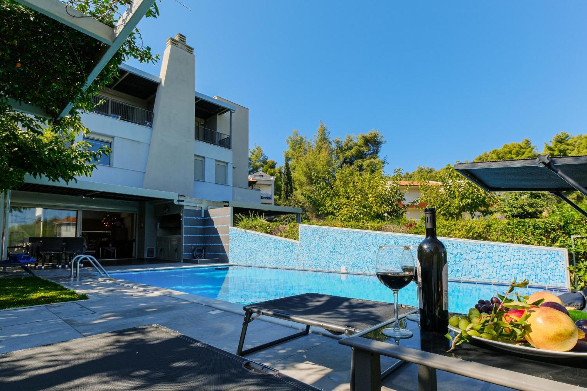 פאליאורי Deluxe Chrousso Pool Villa מראה חיצוני תמונה